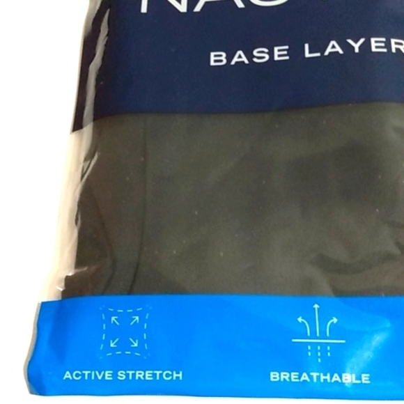 NAUTICA MEN'S BLACK BASE LAYER ACTIVEWEAR SIZE SMALL NWT - Picture 3 of 6